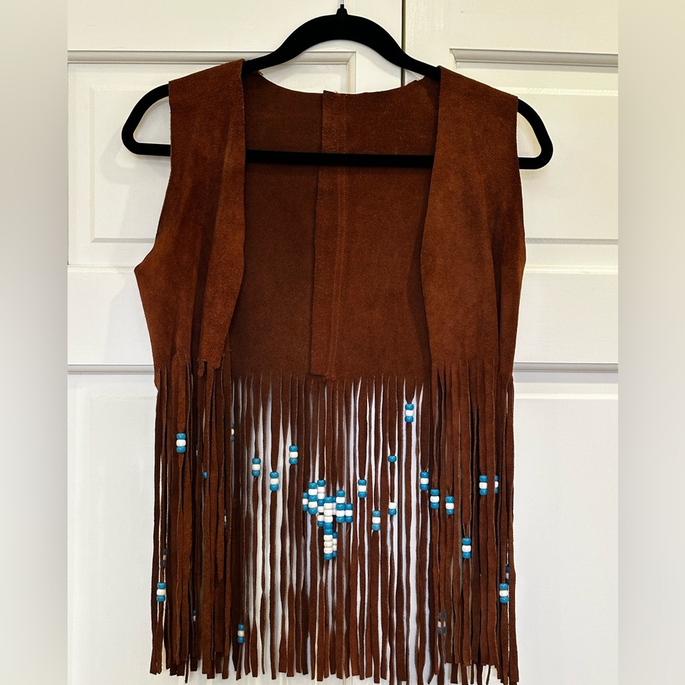 Vintage Leather Vest - Size XS